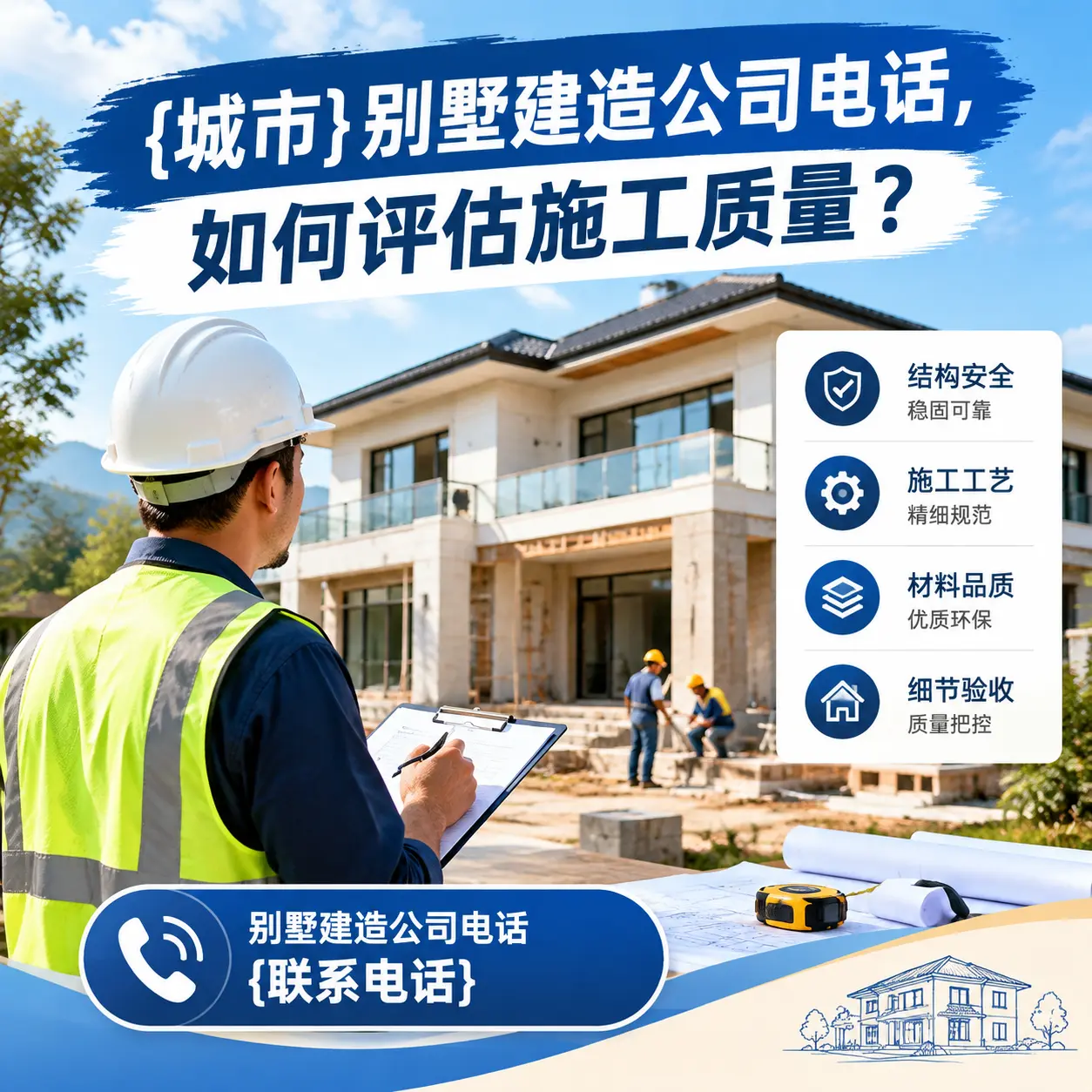 江口别墅建造公司电话,如何评估施工质量?
