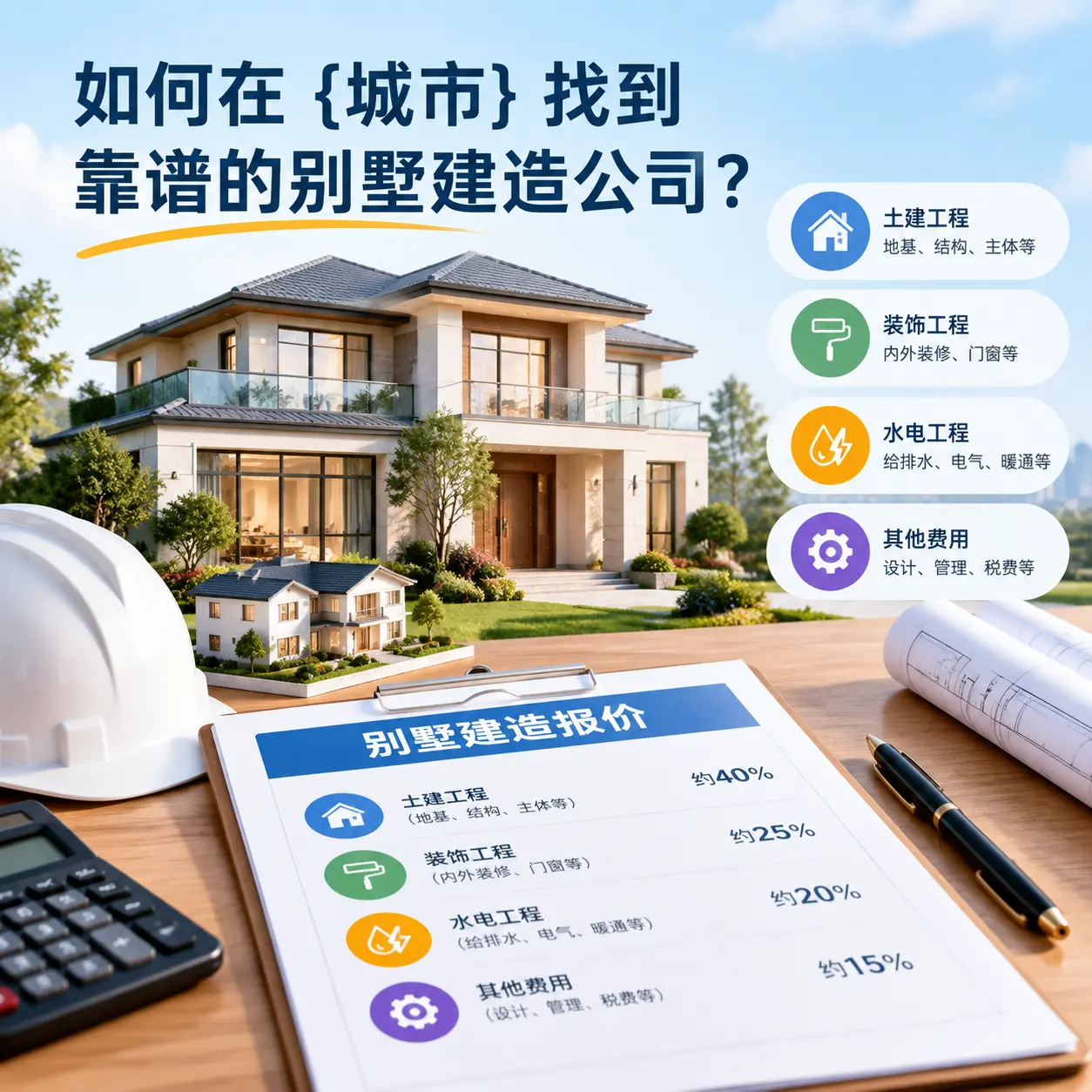 如何在 江口 找到靠谱的别墅建造公司?