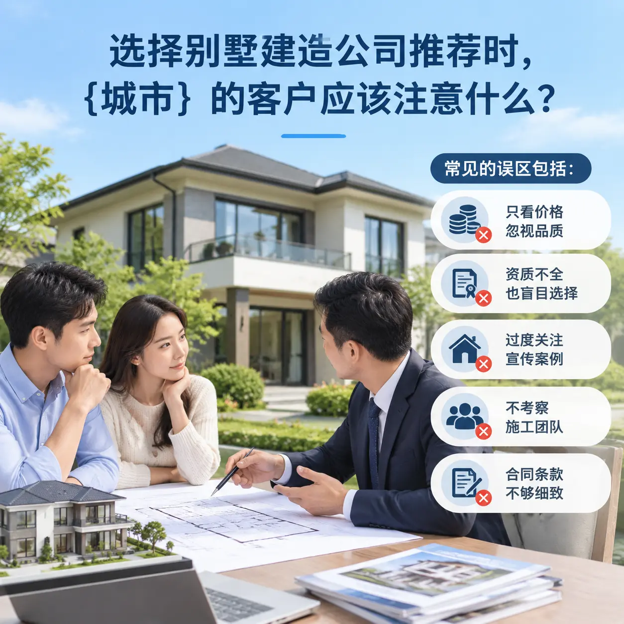 选择别墅建造公司推荐时，江口 的客户应该注意什么？