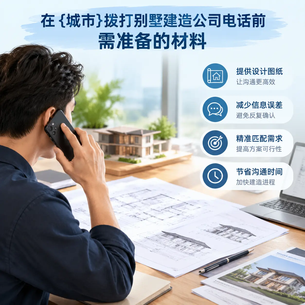 在江口拨打别墅建造公司电话前需准备的材料