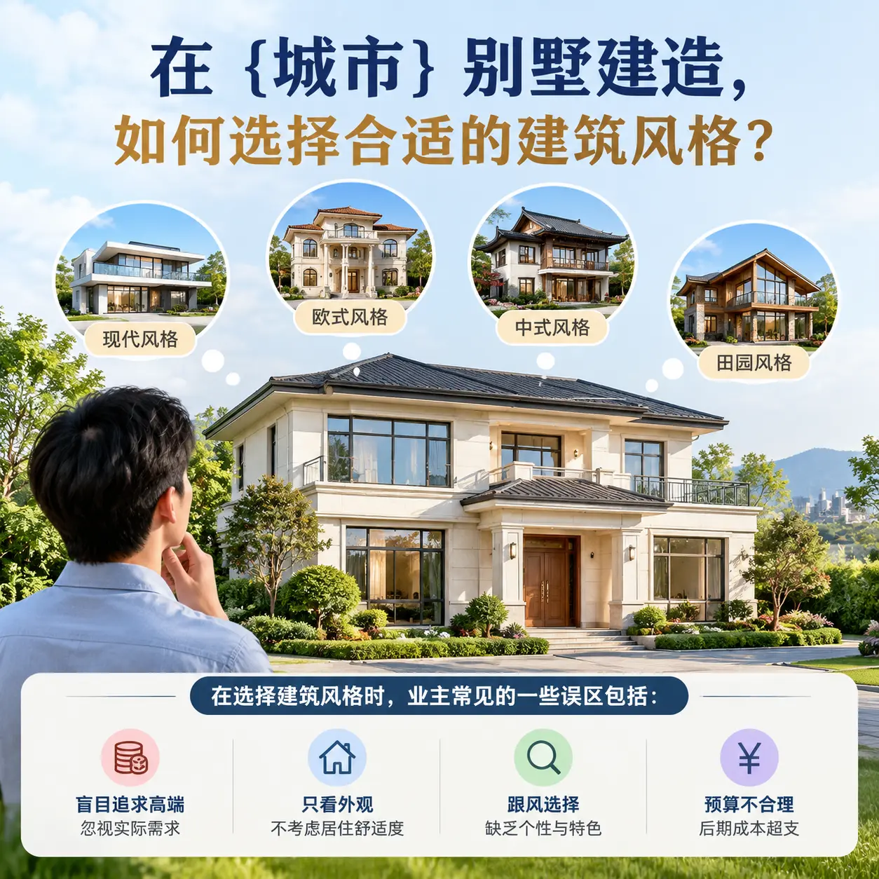 在 江口 别墅建造,如何选择合适的建筑风格?
