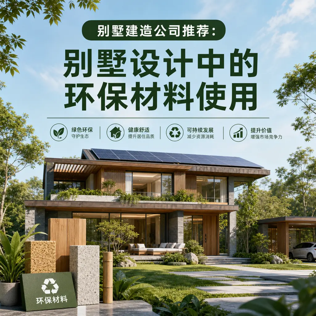 别墅建造公司推荐： 江口 别墅设计中的环保材料使用