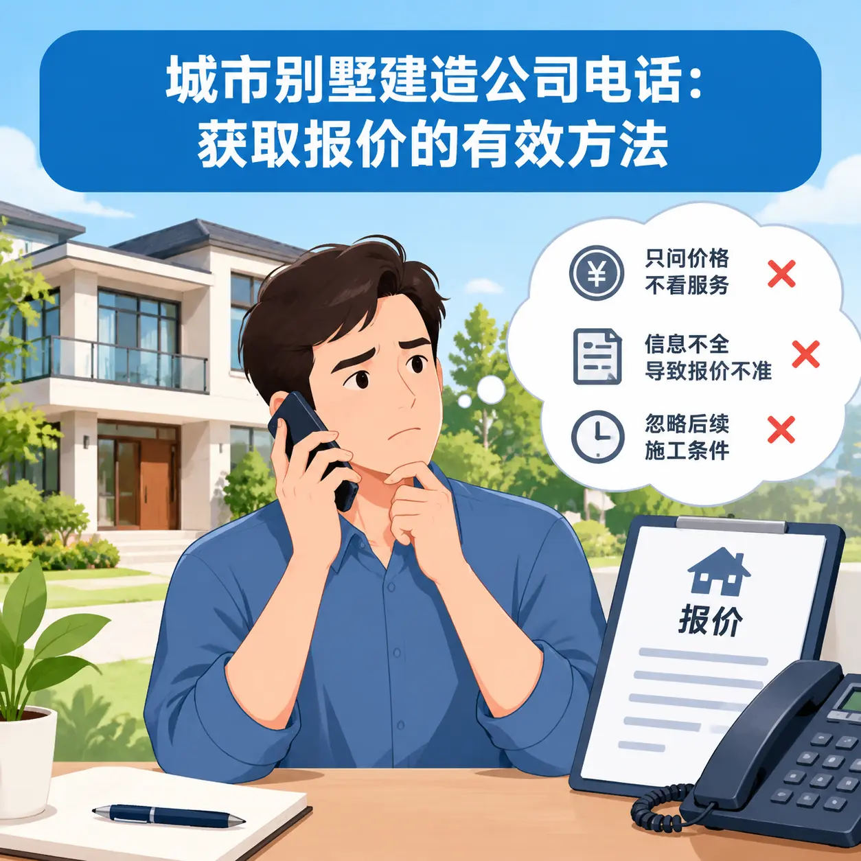 江口别墅建造公司电话:获取报价的有效方法